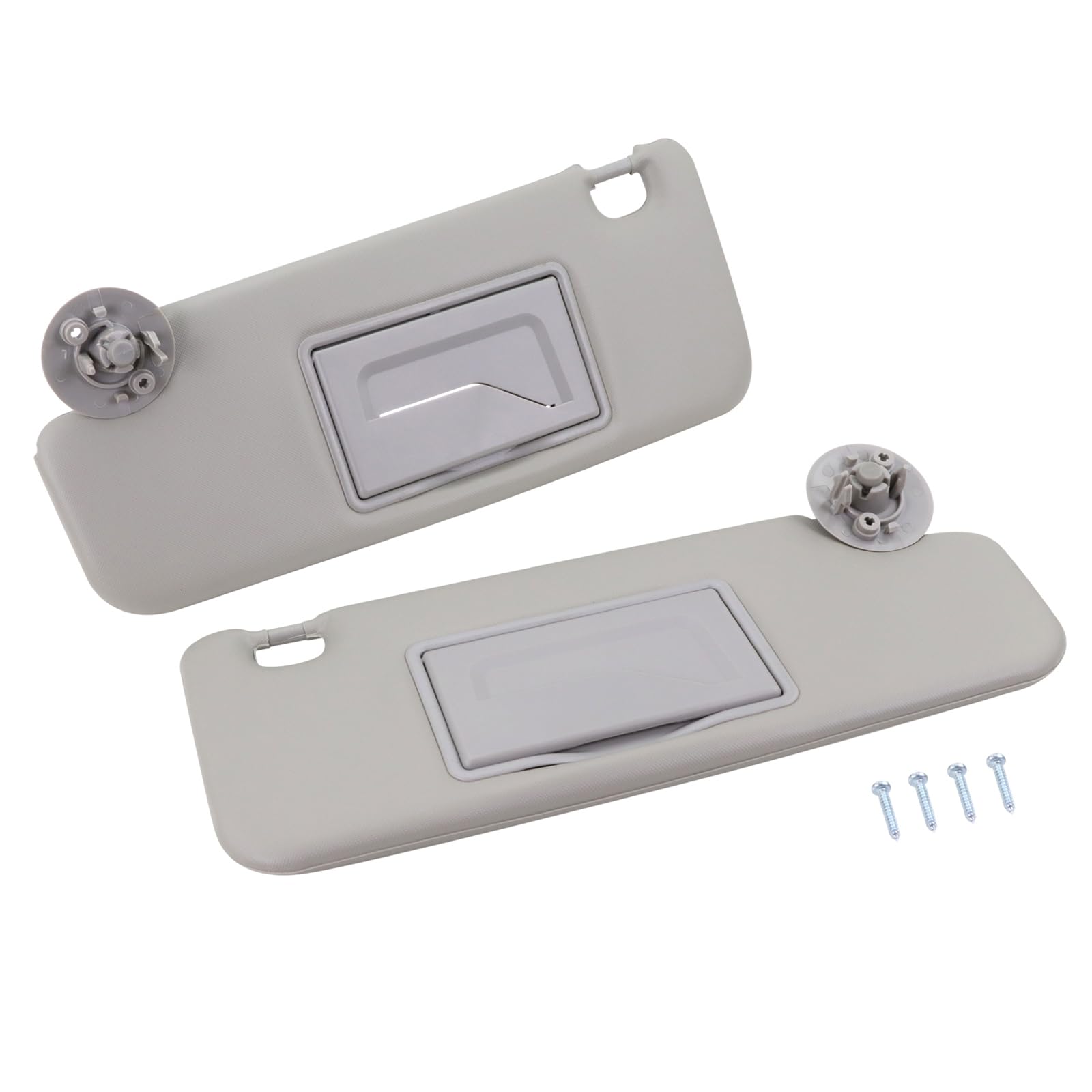 Left Driver & Right Passenger Side Sun Visor Compatible with Chevy Sonic 2012-2019 Spark 2013-2016 Replace # P95327509, P95327507 (Gray)