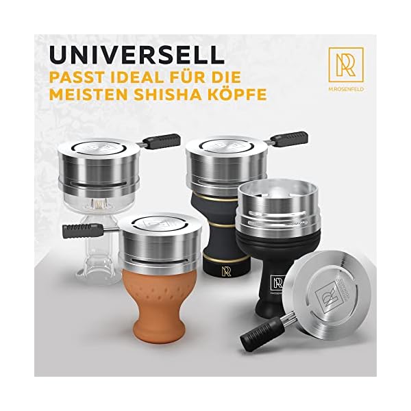 M. ROSENFELD Smokebox Shisha – HOOKARTIS 3.0 – Heat Management Shisha Kopf Aufsatz mit DoppelringBoden passt für alle… – Bild 6