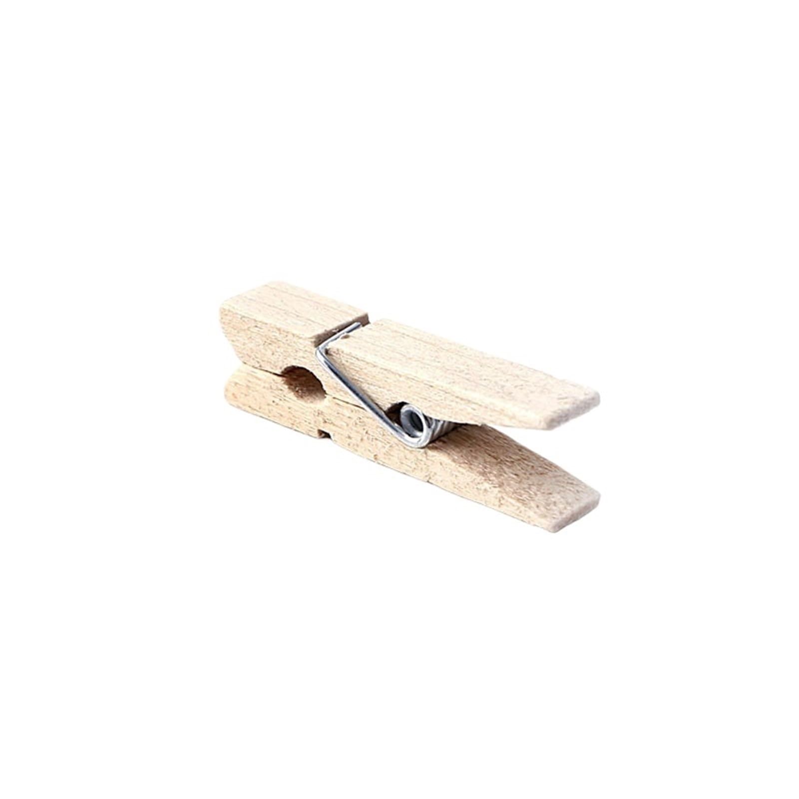 100Pcs Wooden Clothes Photo Paper Peg Clothespin Craft Clips For Colthes(3.5x0.7cm)