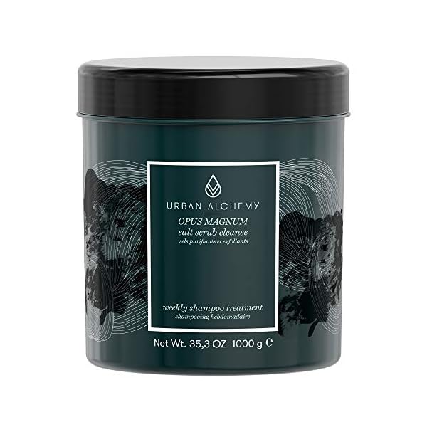 Urban-Alchemy-Opus-Magnum-Salt-Scrub-Back-Bar-1-L-Natural-Salt-Exfoliating-Shampoo-Effectively-Removes-Silicone-and-Build-Up-Cleanses-and-Hydrates-Hair-With-Vitamin-C-and-Omega-6-Fatty-Acids Urban Alchemy Opus Magnum Salt Scrub Back Bar 1 L - Natural Salt-Exfoliating Shampoo Effectively Removes Silicone and Build-Up - Cleanses and Hydrates Hair With Vitamin C and Omega-6 Fatty Acids