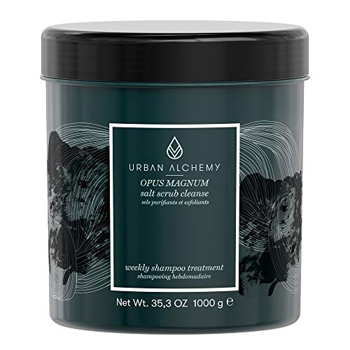 URBAN ALCHEMY - Opus Magnum Salt Scrub Cleanse 1l | Tiefenreinigendes Peeling Shampoo für Kopfhaut und Haare
