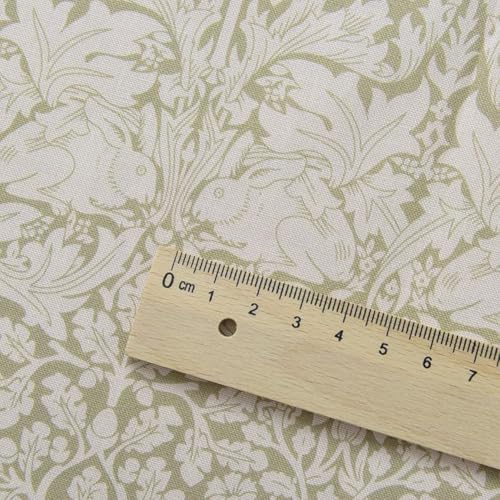 Polsterstoff im Vintage-Stil, Meterware, 100 x 145 cm, Baumwollmaterial, Blumendruck, für Kunst und Handwerk, DIY-Stoff und Kleiderherstellung (grau)