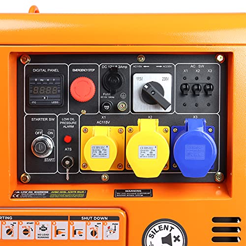 Black & Decker 3000rpm 5.3 kw 6.6 kva Electric Start Single Phase 230v Silenced Diesel Generator - Image 2