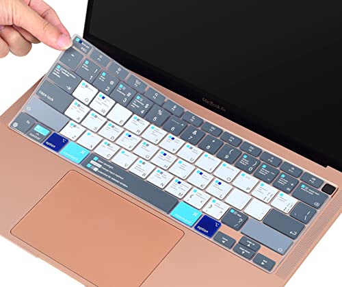 MacBook Shortcuts Keyboard Cover for 2020 2021 New MacBook...
