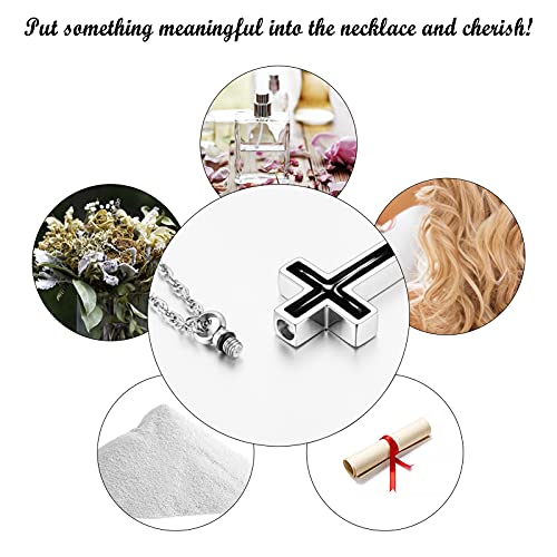 SOITIS Personalized Cylinder Cremation Jewelry for Ashes Custom Urn Necklace for Ashes Stainless Steel Memorial Urn Pendant Necklace4