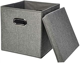Amazon Basics Foldable Burlap Storage Cubes (2-Pack)