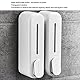 Wandmontierter Manueller 300-ml-Duschgelspender, Praktische Presse, Premium-ABS, für Zuhause, Hotel, Badezimmer (White)