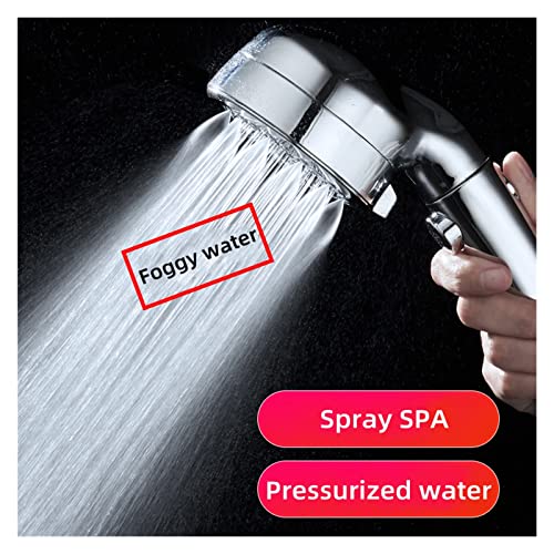 Pommeau de douche effet de pluie avec douchette à main haute pression multifonction - 4