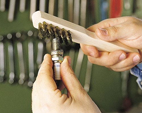 Image of Wolfcraft 2725000 Hand Wire Brush, Brass, 3 Rows of 200 mm