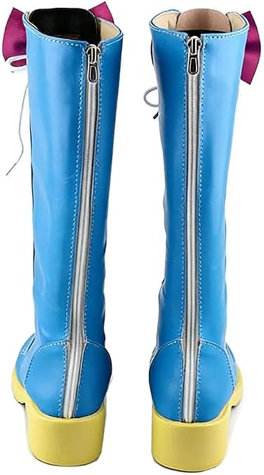 Pinkie Pie Shoes Women Pinkie Pie Boots Blue Party Shoes with Socks