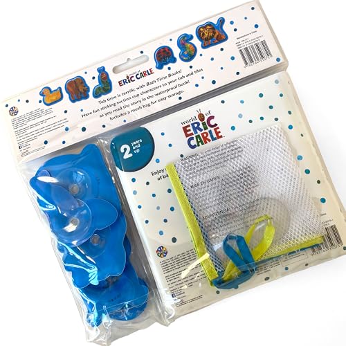 The World of Eric Carle Bath Time Books - Activity Books for kids, Bath book, 6 Padded suction cups, 1 Mesh bag - Image 2