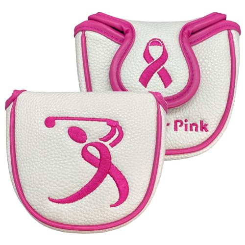 Giggle Golf Pink Ribbon Golf Head Covers (Mallet)