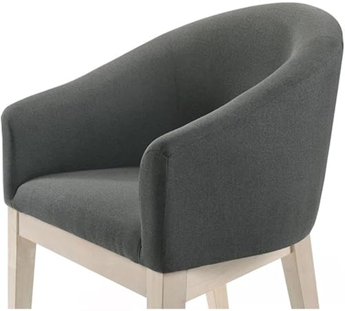 Miniatura 4 de Lilola Home Neroli - Juego de 2 sillas decorativas de tela gris