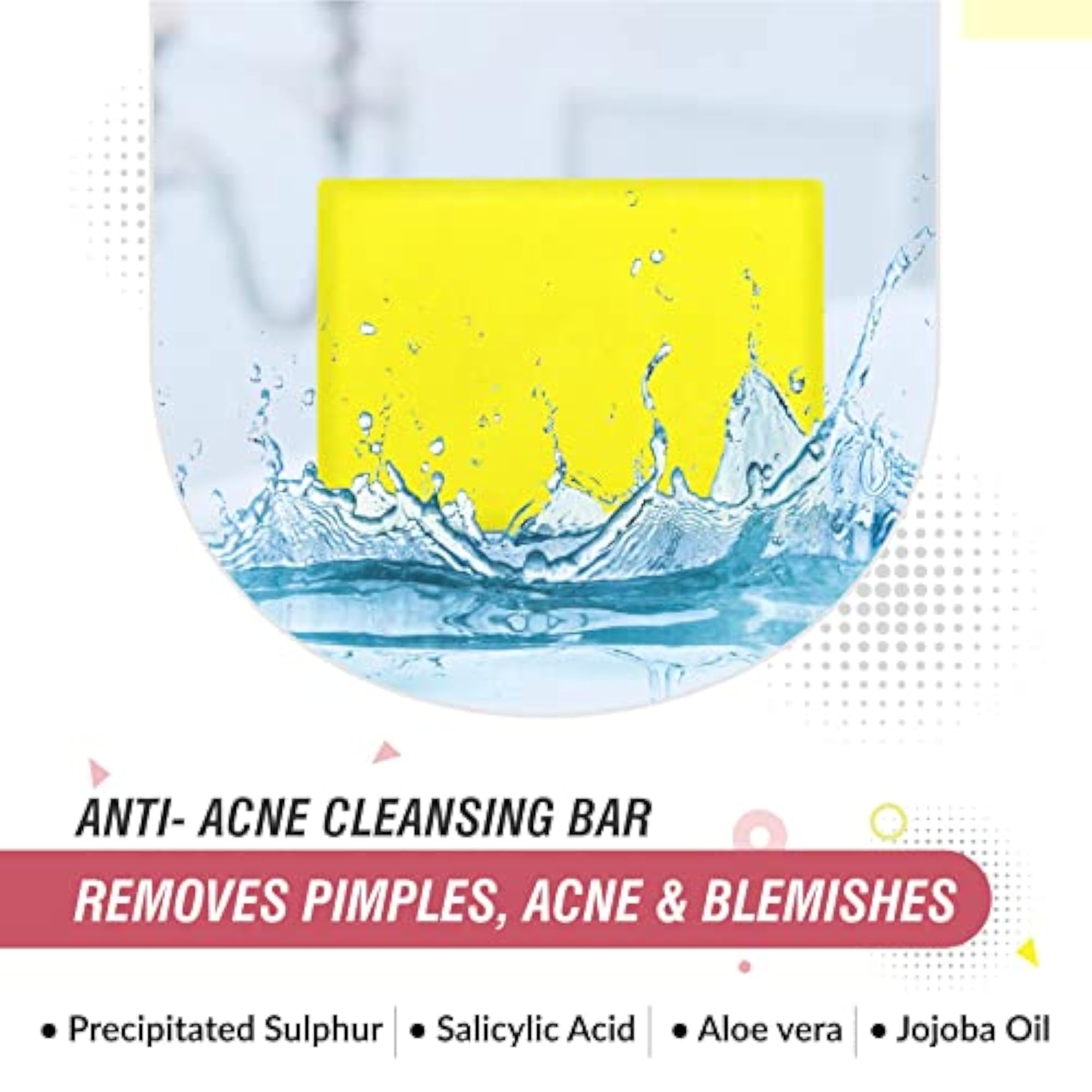 Cleansing Bar with Aloe Vera, Pack of 5, 75 gm Each