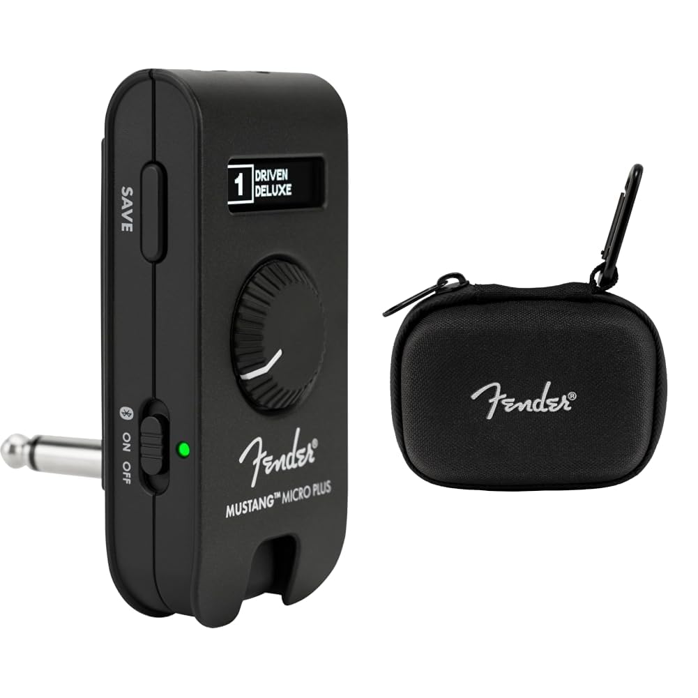 Fender Mustang Micro Plus Gitarrenverstärker, mit Fender Etui