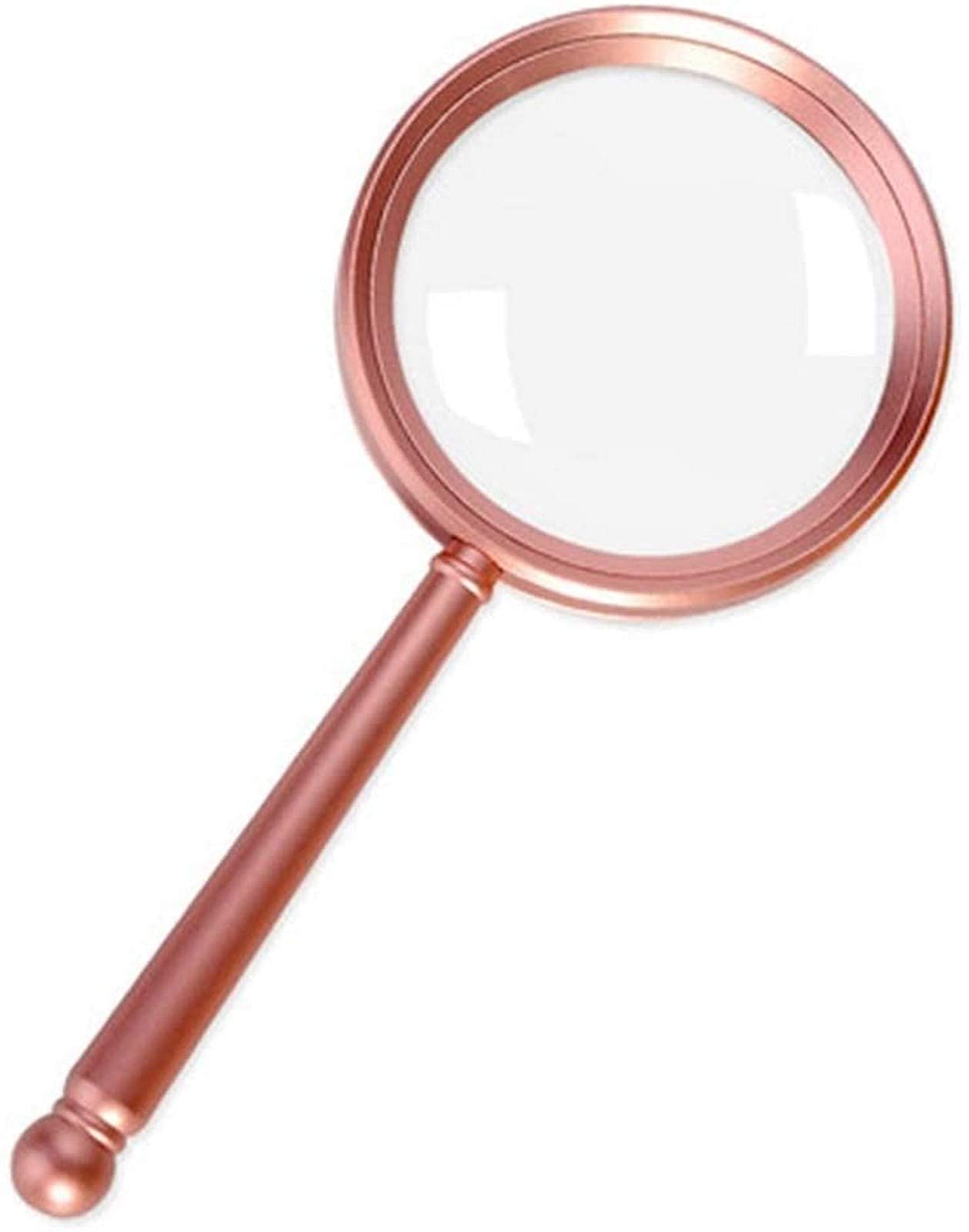 Loupe de lecture 10X grossissement 80mm pour senior lisant le journal
