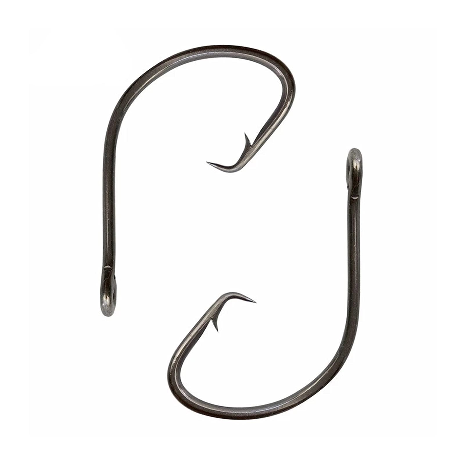 Amo da Pesca 200 Pezzi Nero Offset Sport Sport Bait Gancio da Pesca ami da Pesca(10/0)