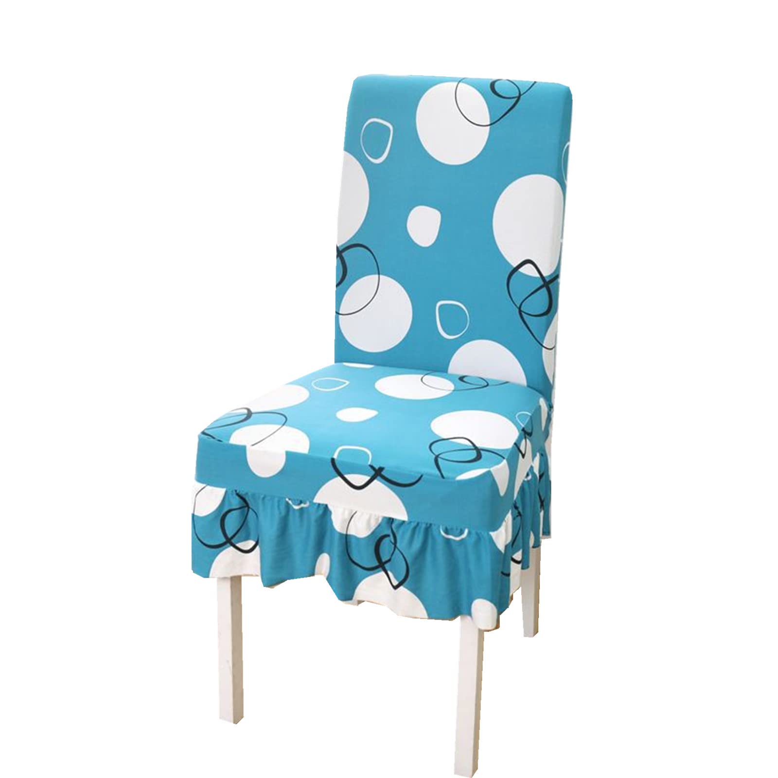 XELORY Dining Chair Covers Stretch, polyester Chair Covers universal Anti-Dust Set of 2 Removable for dining and living roomsfor hotelfor office -N-set of 2