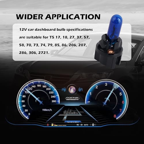 Kit 20 Lámparas Halógenas Azul para Tablero de Auto miniatura 3