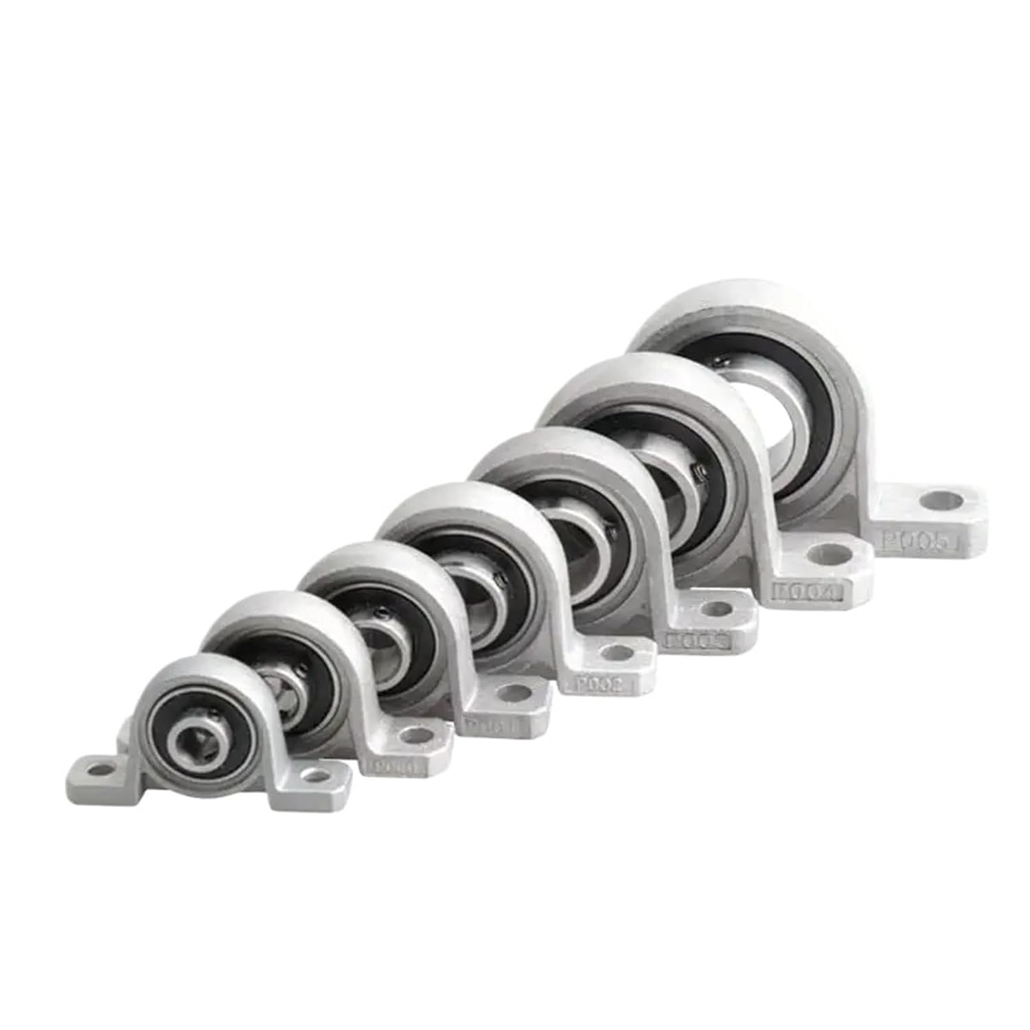 2/10pcs Zinc Alloy Diameter 8mm 10mm 12mm Bore Ball Bearing Pillow Block Mounted Support KP08 KP000 KP001 Kp002 Kp003 Kp 004 005(10Pcs,KP000 10mm)