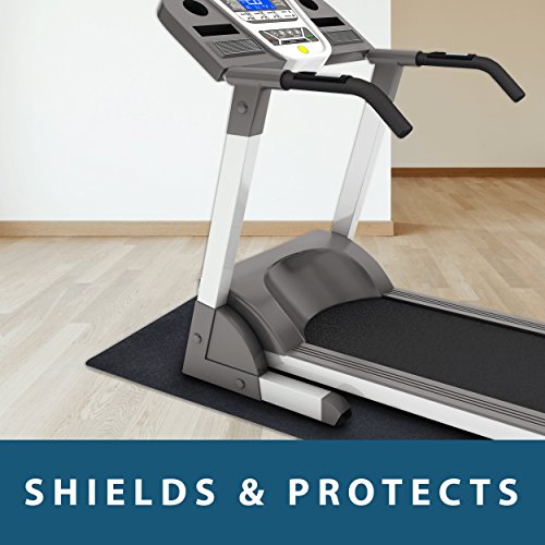 MotionTex Exercise Equipment Mat for Under Treadmill, Rowing Machine, Elliptical, Fitness Equipment, Home Gym Floor Protection, 36