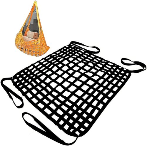 LXXW Cargo Lifting Nets Nylon Cargo Lifting Net - Lifting Cargo Net Cargo Hanging Net?Hoist Pallet Cargo Net Lifting Hoisting Hanging Net for Loading and Unloading Cargo (Size : 2 X 2M/Mesh 15cm/Load