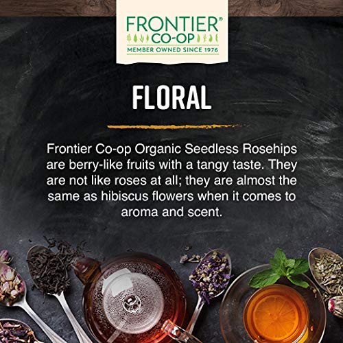 Miniatura 5 de Frontier Co-op Escaramujo orgánico cortado y tamizado sin semillas, 3 libras  Escaramujos secos para té de rosa mosqueta orgánico, polvo de rosa