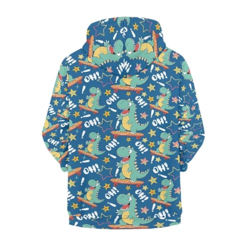 Boys Girls Zip Up Sweatshirt Soft Hooded Kangaroo Pocket Pullover Hoodies 6-16 Years2