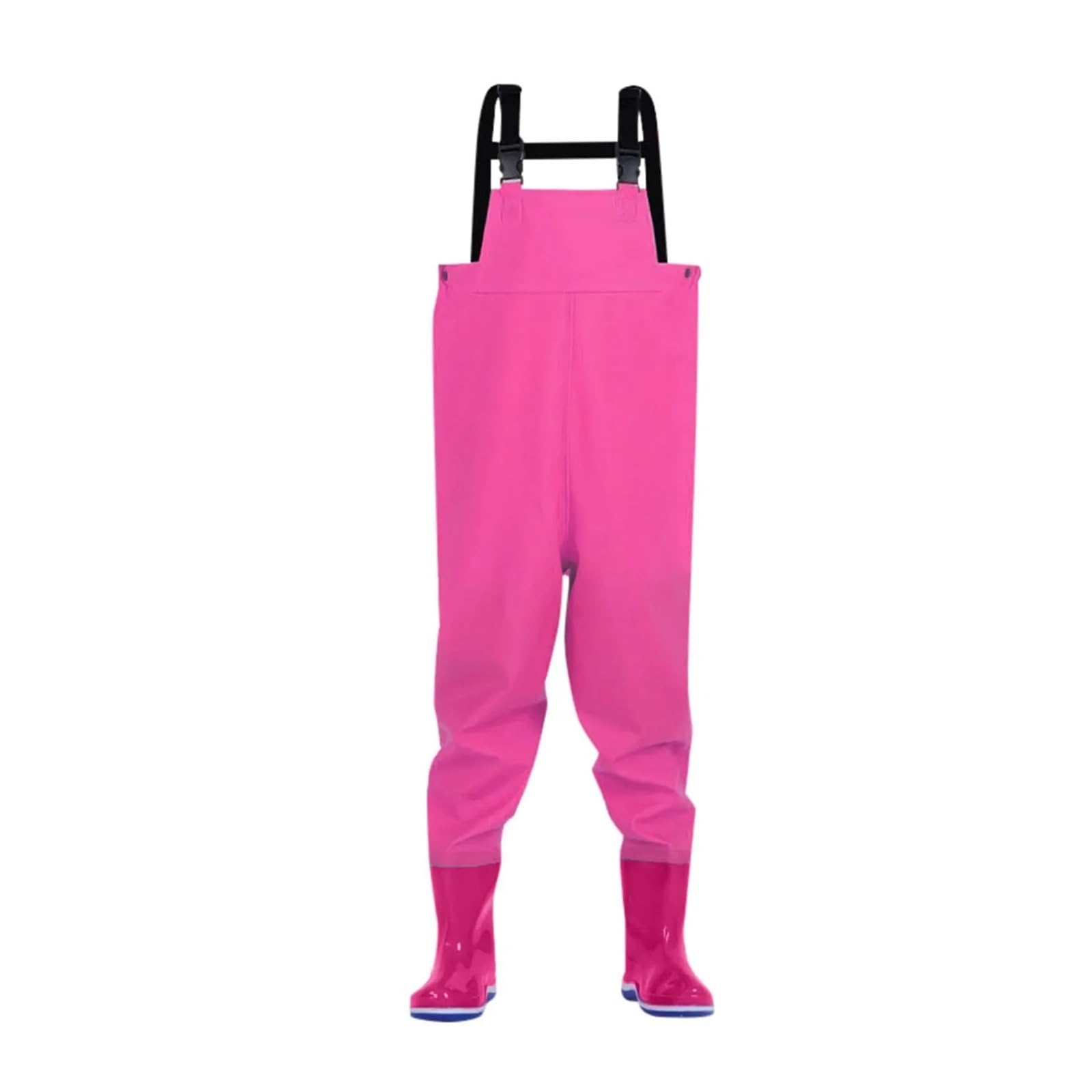 Pantaloni Impermeabili con Bretelle per Bambini, da Pesca e da Gioco, con Stivali, per Caccia e Pesca, per Bambini (Blu 11)