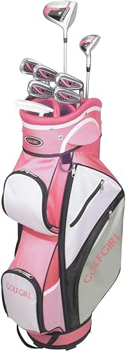 GolfGirl FWS3 - Juego de palos de golf para mujer con bolsa de carrito, todo grafito, mano derecha