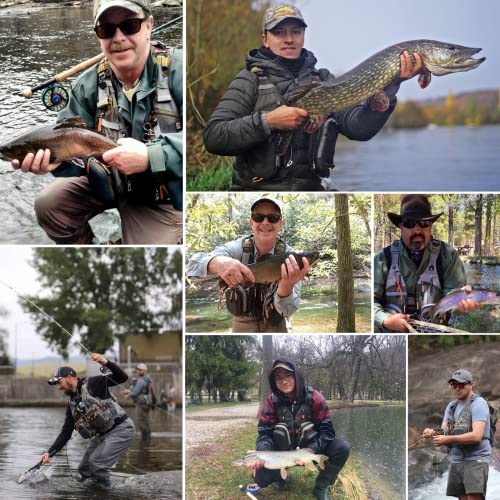 Maxcatch Chaleco de Pesca con Mosca Fly Fishing para Hombre y Mujer Ajustable Al Aire Libre (Chaleco/Mochila de Pecho/Mochila) miniatura 7