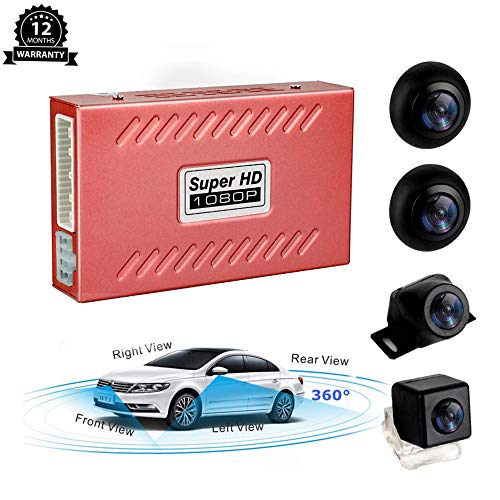 CarThree 360 Degree Bird View Panoramic System 4 HD Cameras Around View System
