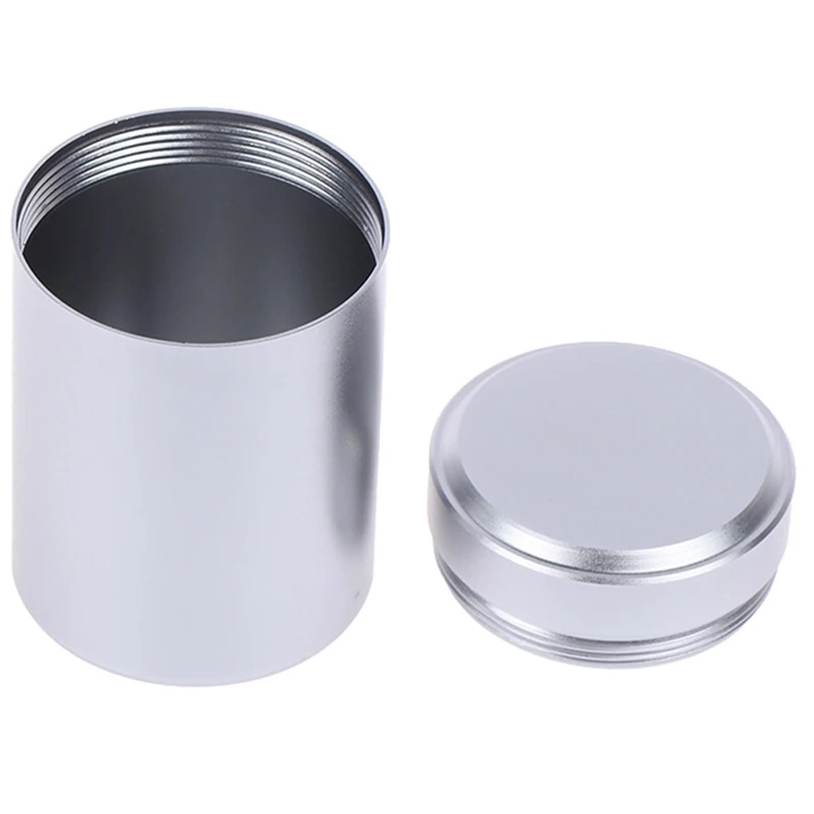LSNNMU 3pcs Silver Airtight Proof Container Aluminum Dried Fruit Storage Jar Metal Sealed Can Tea For Preserving