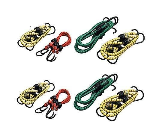 Prime hub High Strength Stretchable Elastic Rope/Bungee Cord for Hanging Clothes, Tying Behind Bikes etc (Size- 2m + Expandable) (Assorted Colour Available) Adjust Anywhere with Hook (8) (B084CTCS5S) Amazon Price History, Amazon Price Tracker