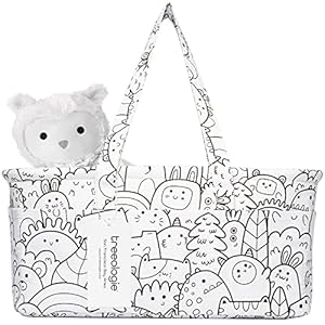 Baby Diaper Caddy Organizer Basket for Nursery Changing Table – Car Storage Tote Bag for Nappy, Diapers, and Wipes…