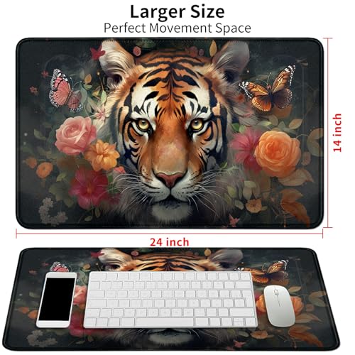 Image of Card Mat for MTG & TCG Playmat,Tiger Flowers