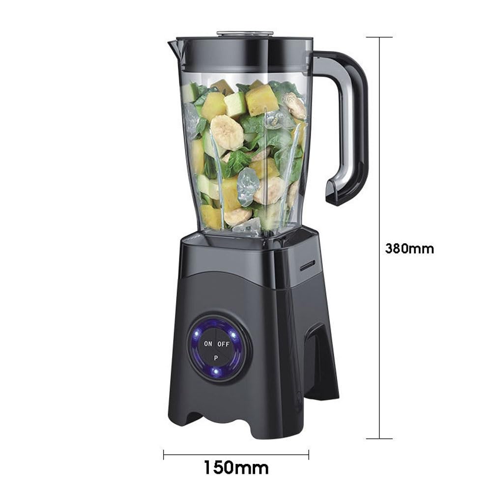 1,5L Licuadora Batido Batido Licuadora Jarra De Frutas Fabricante De Batidos Trituradora De Hielo Frasco De Mezcla 25000 Rpm Amoladora Para Exprimidor, Triturado De Hielo Con Botella Deportiva 600Ml (
