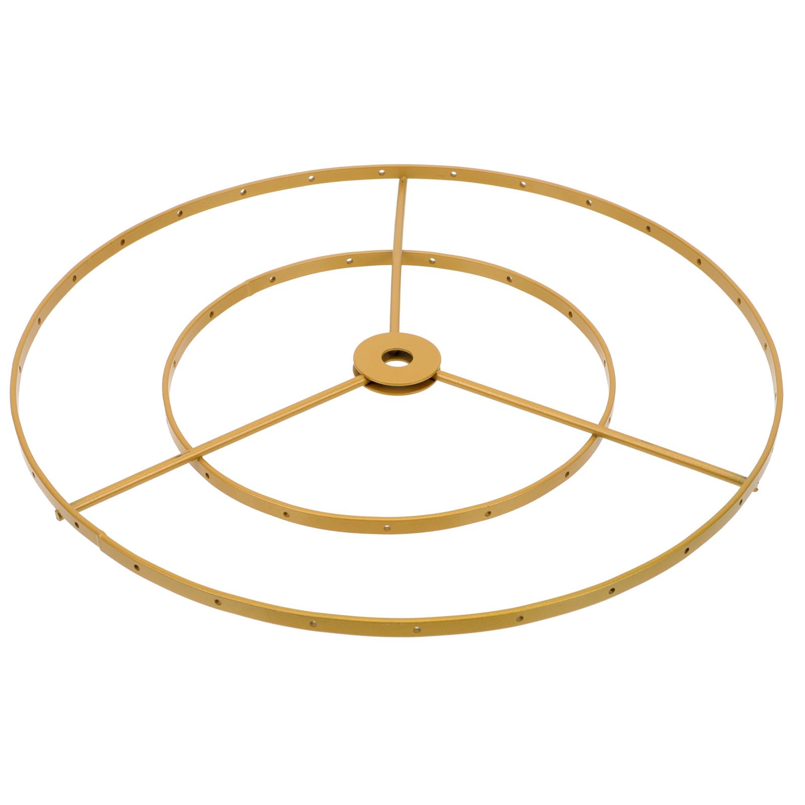 RORPOIR Double Layer Ring Lampshade Frame Iron Ceiling Lamp Frame for Indoor DIY Pendant Light Installation