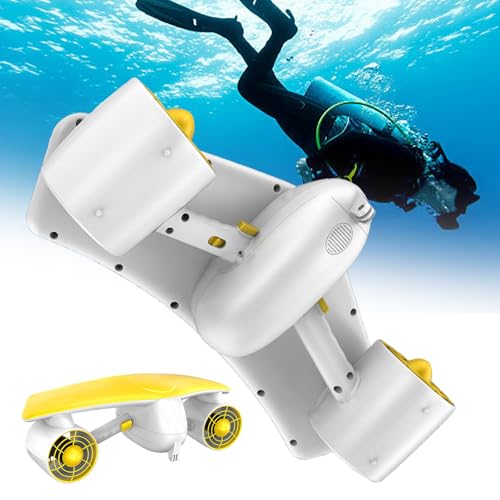 Patinete submarino portátil, doble velocidad y batería de 6000 mAh, profundidad de buceo de 50 m, ideal para buceo y aventuras de esnórquel