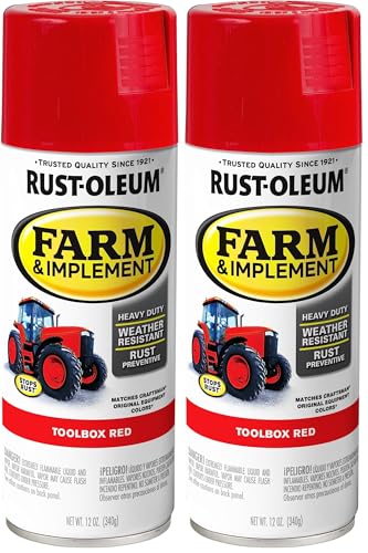 Image of Rust-Oleum Specialty Farm & Implement Toolbox Red Spray 12 oz. (Pack of 2)