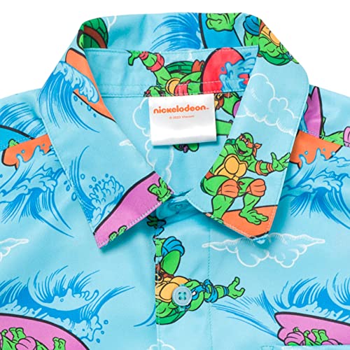 Teenage Mutant Ninja Turtles Leonardo Michelangelo Raphael Hawaiian Button Down Shirt Toddler to Big Kid4