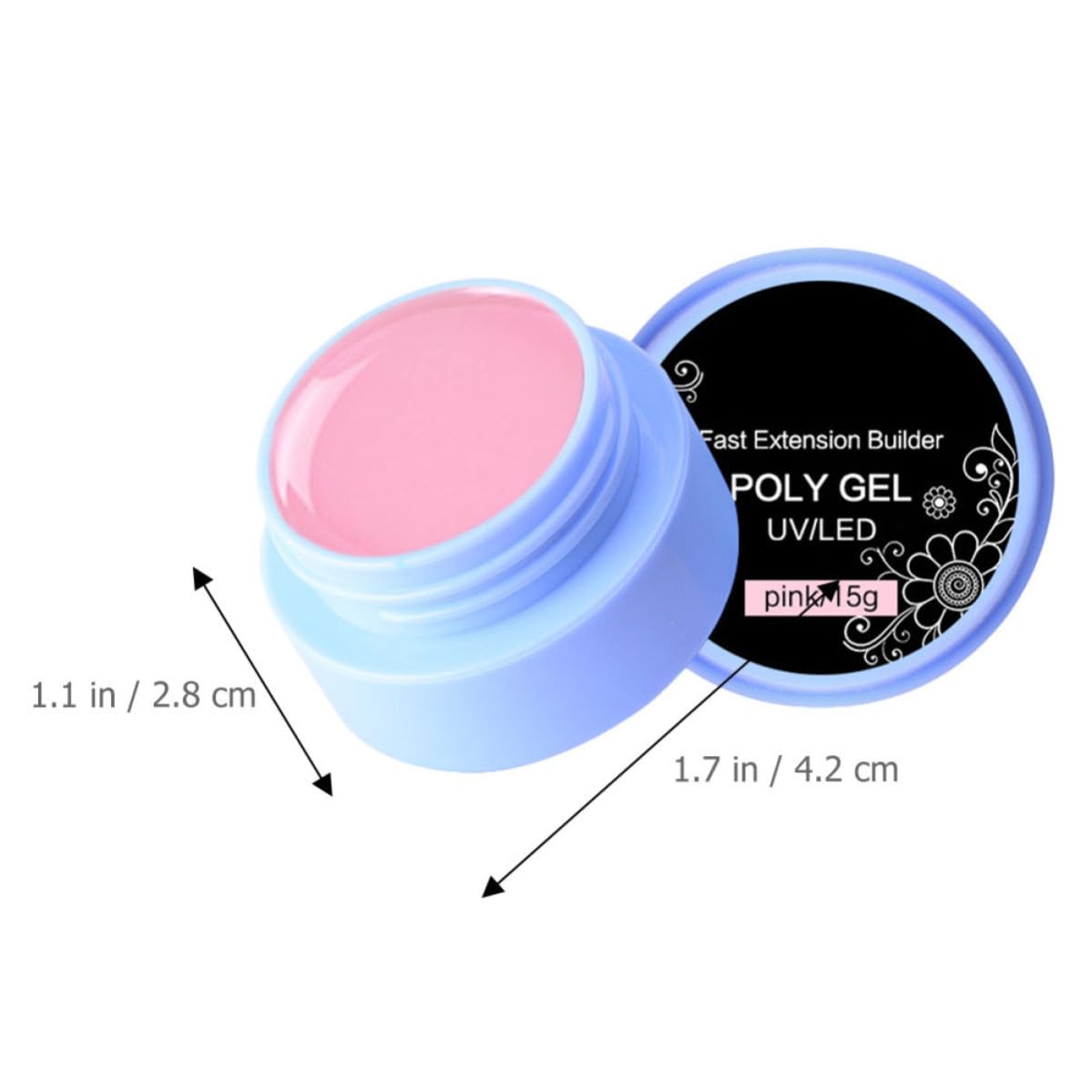 6 Cajas Gel para Realzar las Uñas Resina y Agua, Base Decorativa