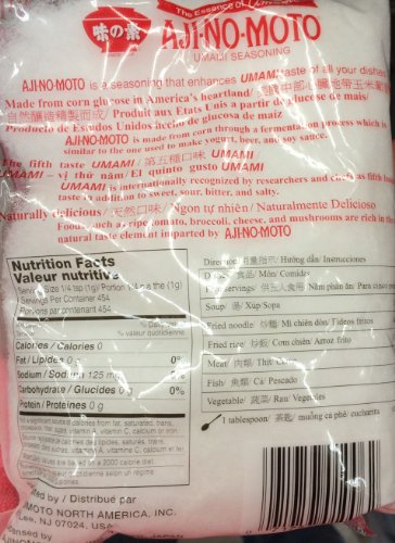 Ajinomoto 16 Oz Umami Seasoning, Monosodium Glutamate Msg, Made In USA, Naturally Delicious (One Bag Per Order)