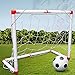 Worparsen Soccer Goal Net Stable Structure Cultivate Hobby Children Toy Indoor Home Football Toy with Goal Net Pump Post Outdoor Games B