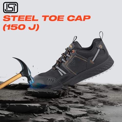 Image of FUEL Flute BIS 15298-3 Certified ISI Marked PVC Double Density with Kevlar Insole & Breathable Mesh in Steel Toe Cap (150J) Industrial Work Safety Shoes for Men