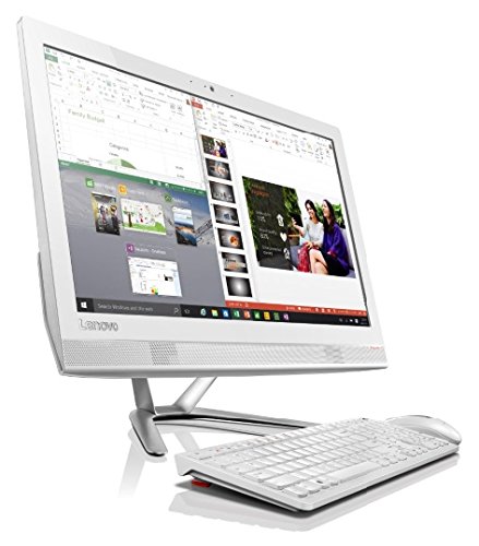 Image of Lenovo Ideacentre AIO 300 23-Inch FHD All-in-One Desktop (White) - (AMD A8-7410, 8 GB RAM, 1 TB HDD, Integrated Graphics Card, Windows 10)
