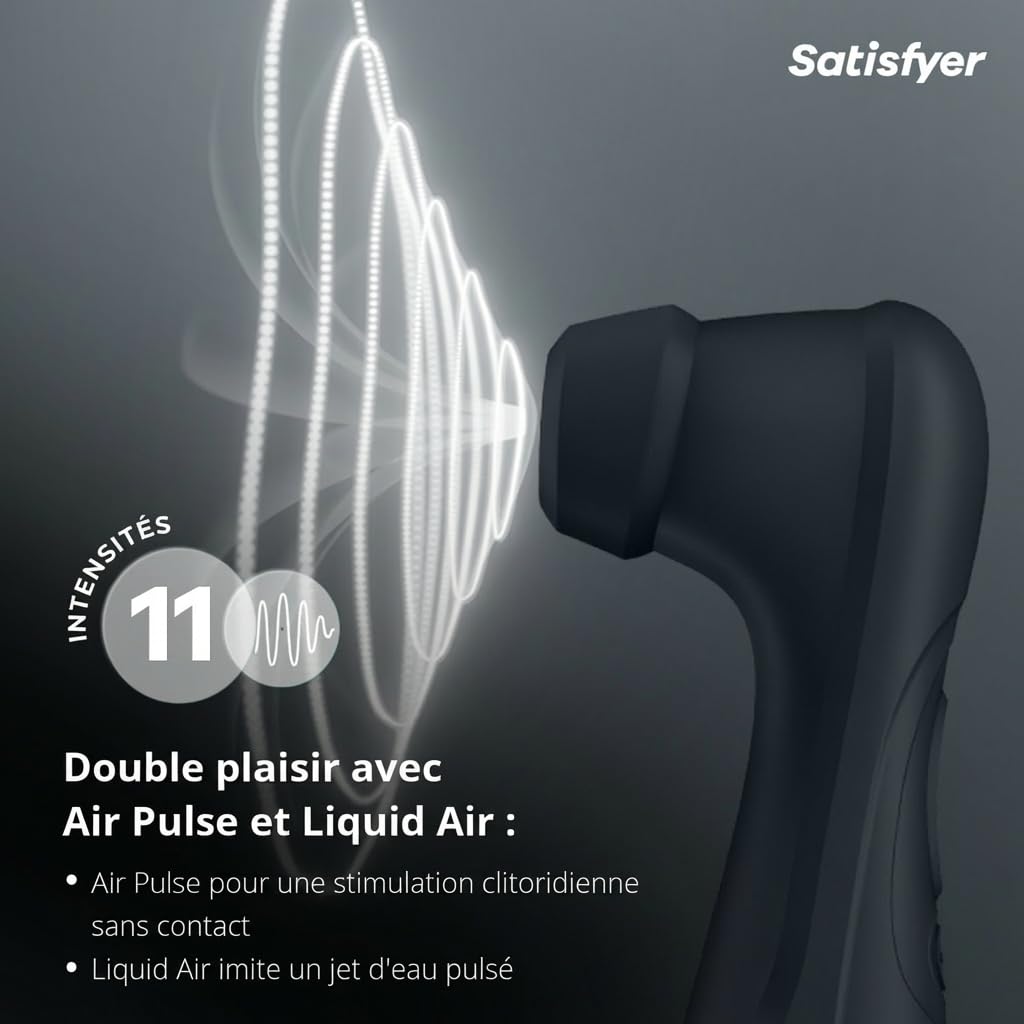 Vibromasseur Satisfyer Pro 2 Generation 3 avec Connect App | Technologie Liquid-Air | Puissant et silencieux | Vibromasseur à ondes de pression avec vibrations | Sex-toy pour femme | Dildo