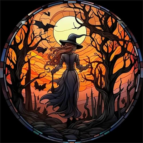 Gothic Mystery Witch Cameo Earrings,Vintage Crystal Glass Witch Dangle Earring Punk Style Mystery Earrings Goth Victorian Earring Halloween Jewelry for Women3