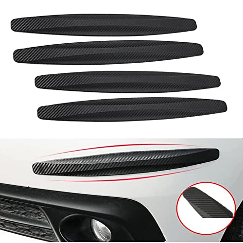 Voarge 4 Stück Universal Auto Ecke Stoßstange Guard Anti-Scratch Protector Aufkleber Streifen Kratzfest, Schwarz