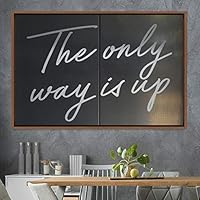 Framed Canvas Wall Art Pressed Quotes 3D Chic Inspirational Multicolor Pop Art Quotes Typography Ultra Whimsical - 16x24 inches